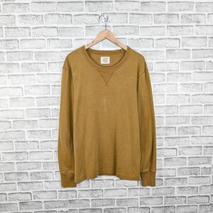 Buck Mason Men's Field Spec Cotton Surplus Crew Pullover Military brown sz L